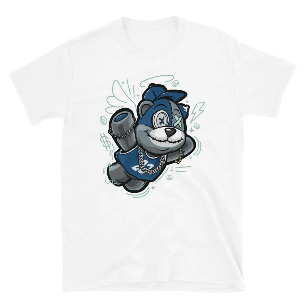 1 Mid Mystic Navy Mint Foam Shirt Slam Dunk Bear