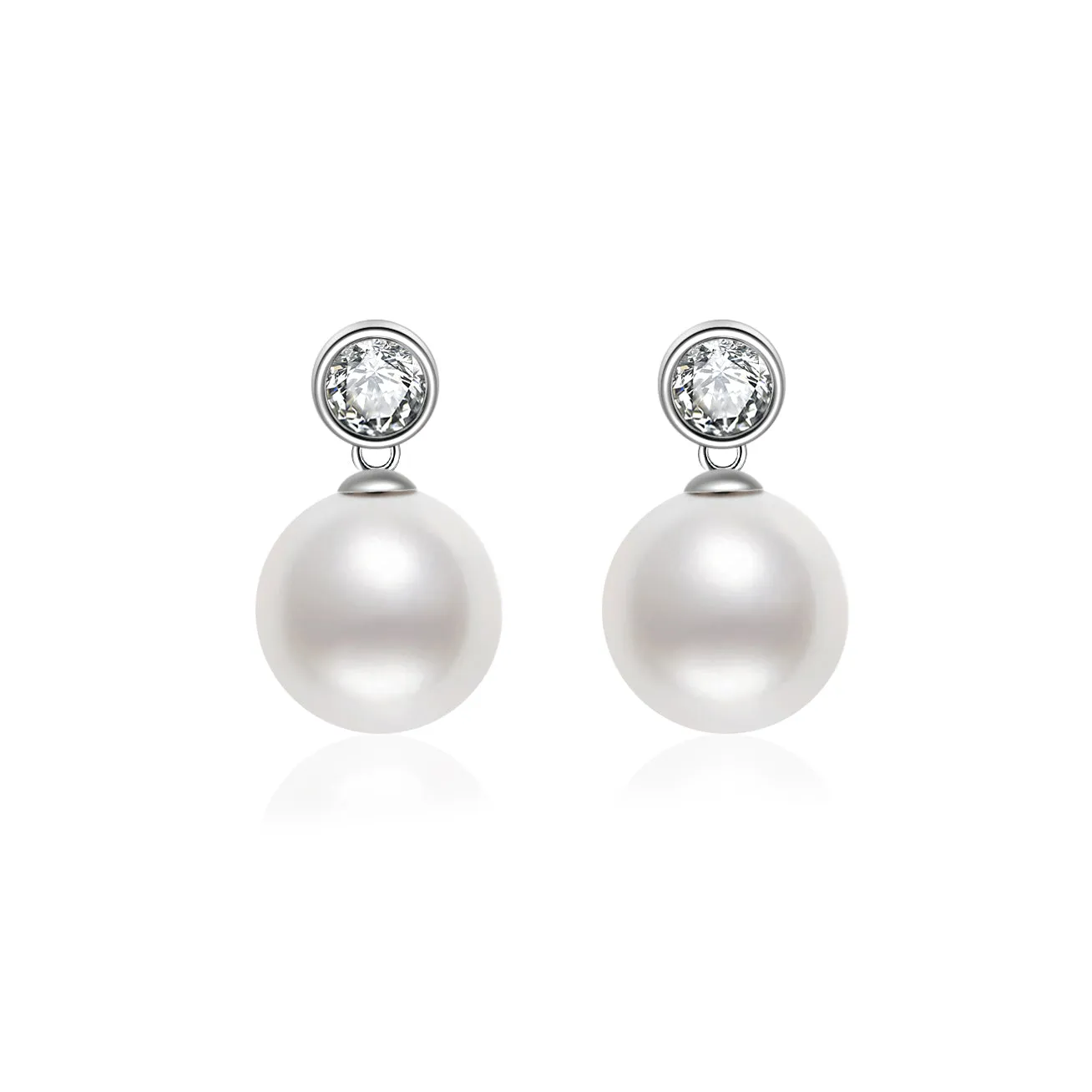 18k Gold Freshwater Pearl Earrings KE00099