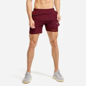 2-in-1 Dry Tech Shorts 2.0 - Maroon