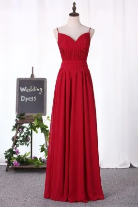 2024 Sexy Open Back Spaghetti Straps Prom Dresses Chiffon With PEQ5X5KT