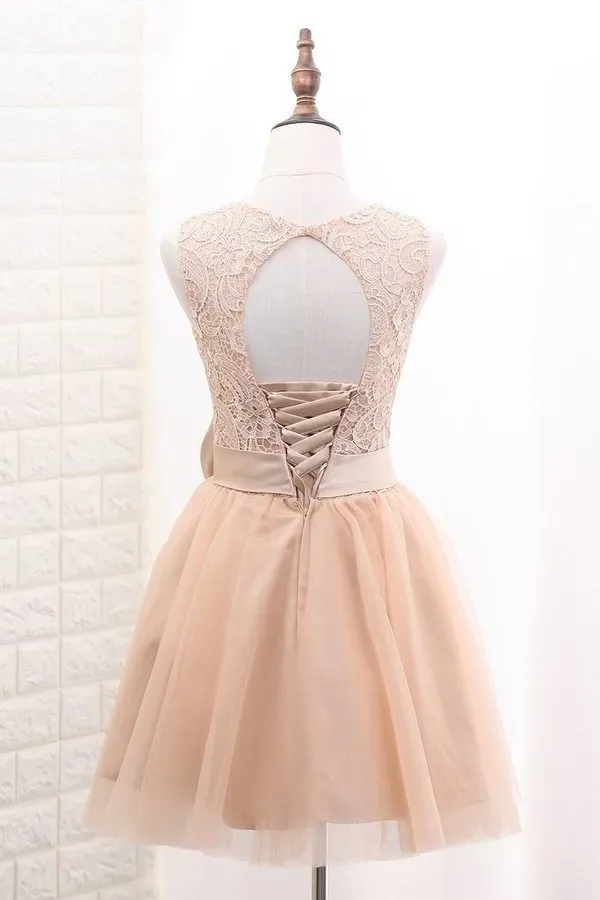 2024 Tulle & Lace Homecoming Dresses Scoop A PYNDYAHN