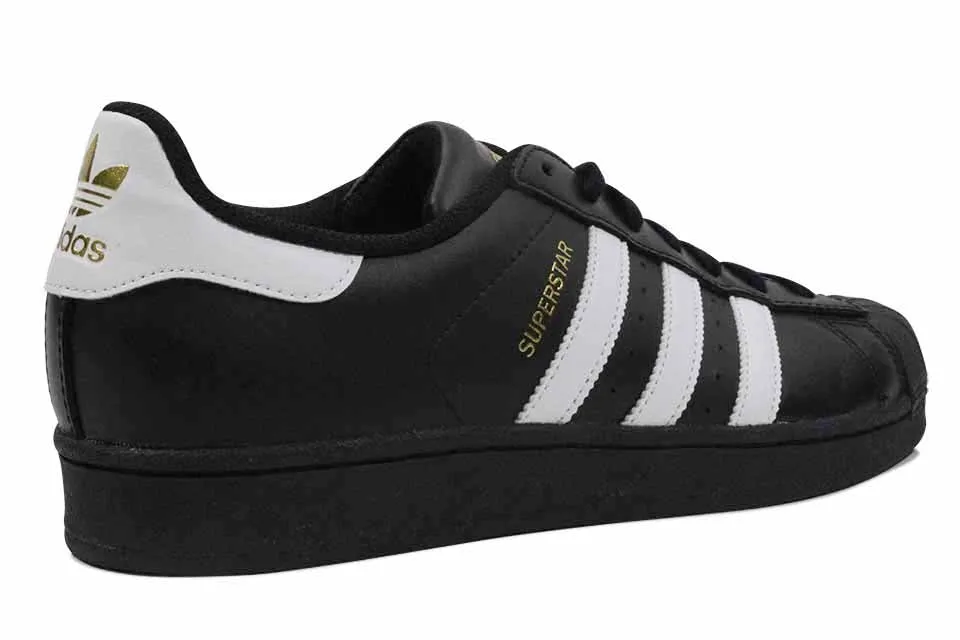 ADIDAS SUPERSTAR "Core Black/Cloud White/Gold Metallic"