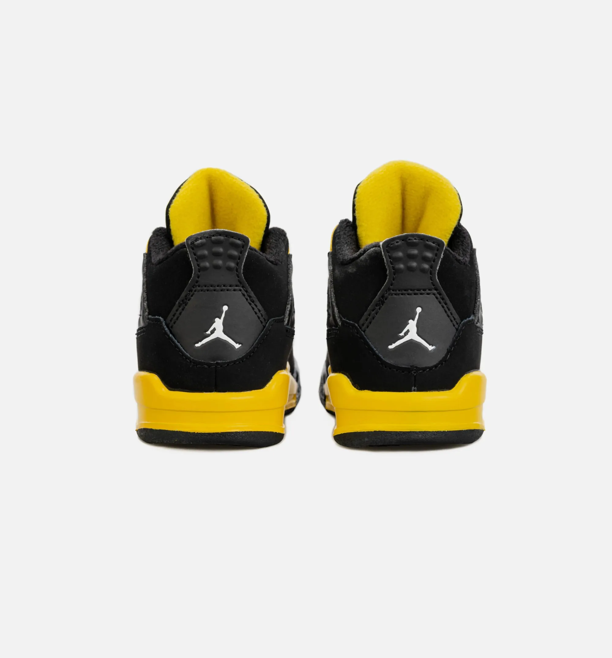 Air Jordan 4 Retro Thunder Infant Toddler Lifestyle Shoe - Black/Yellow