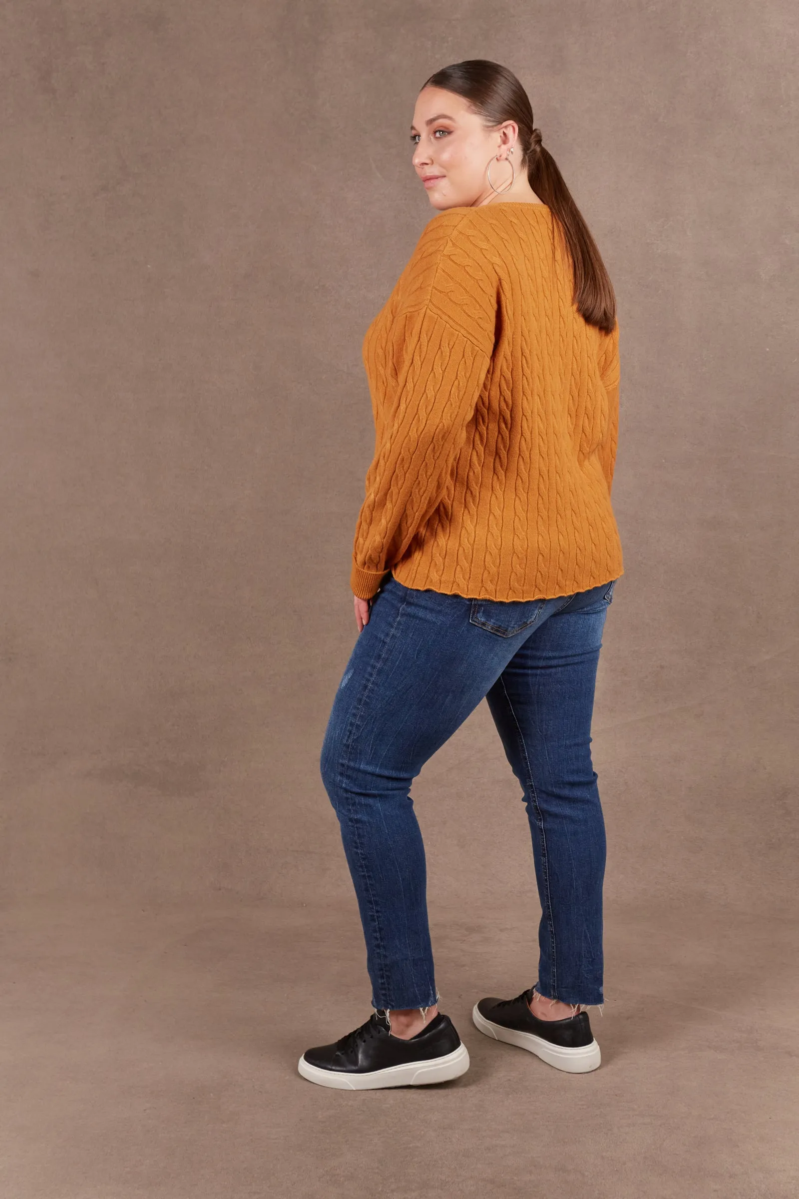 Alawa Cable Knit - Ochre