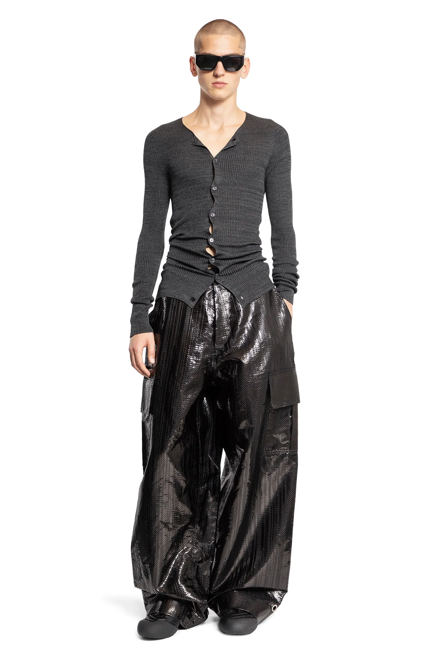 ALEXANDER MCQUEEN MAN BLACK TROUSERS