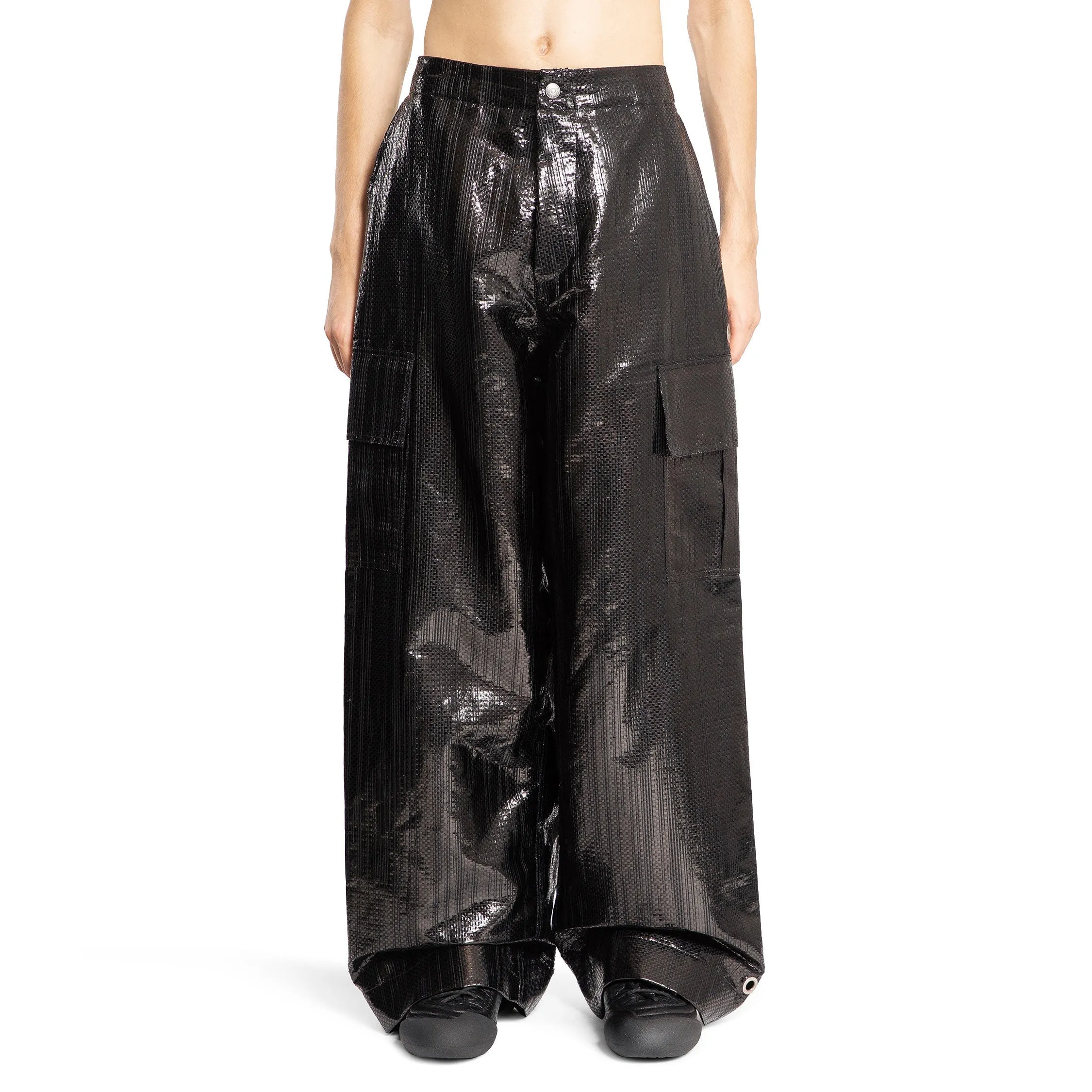 ALEXANDER MCQUEEN MAN BLACK TROUSERS