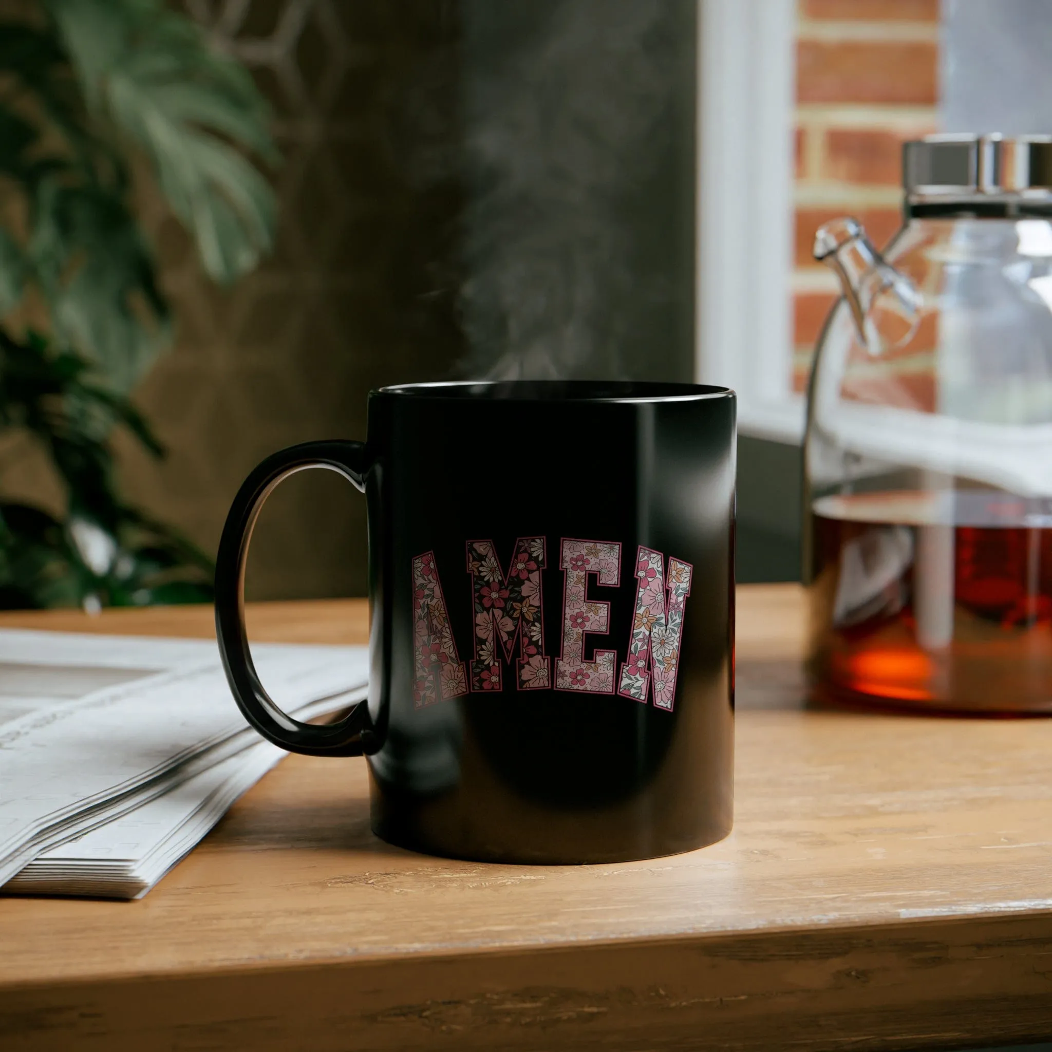 Amen 11oz Black Mug