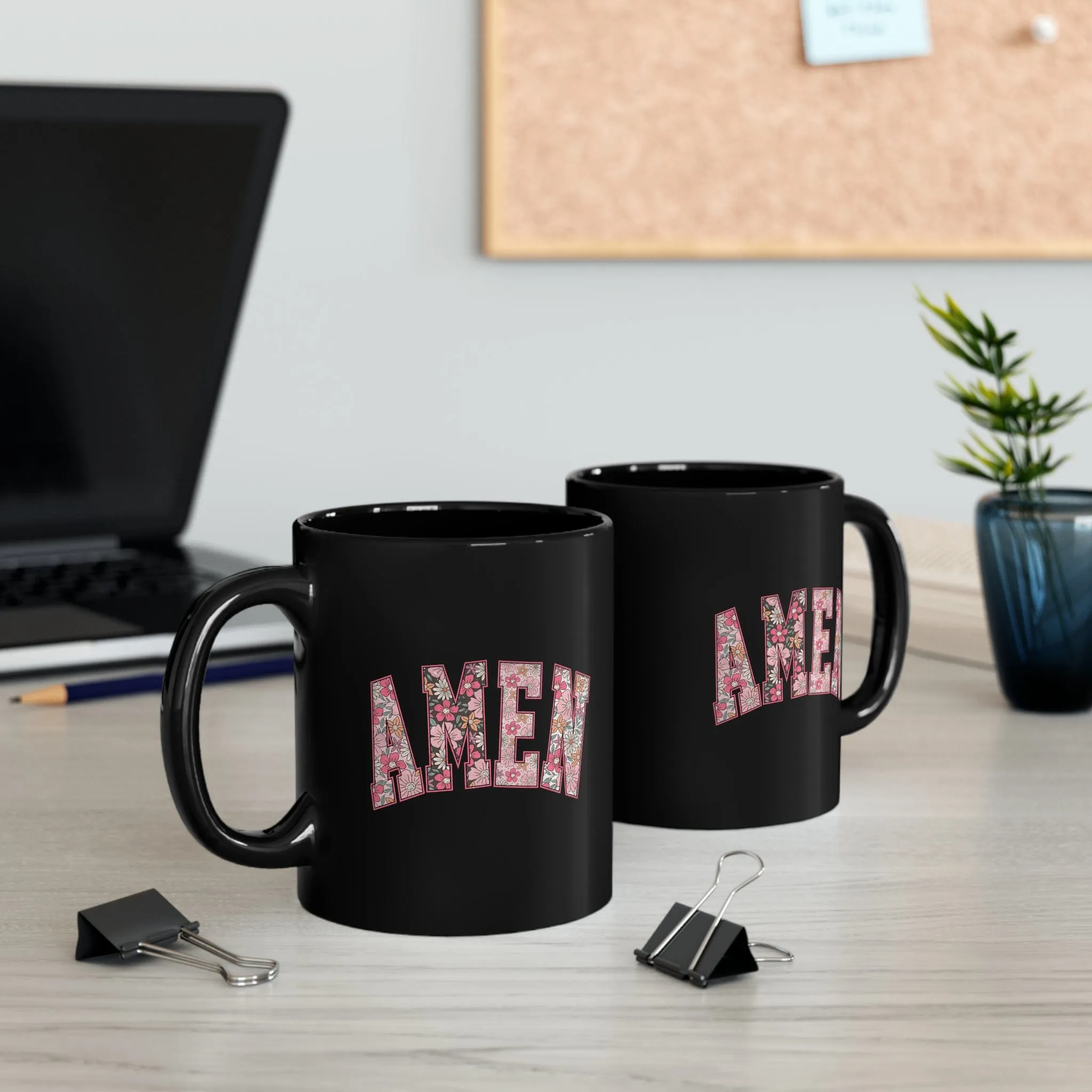 Amen 11oz Black Mug