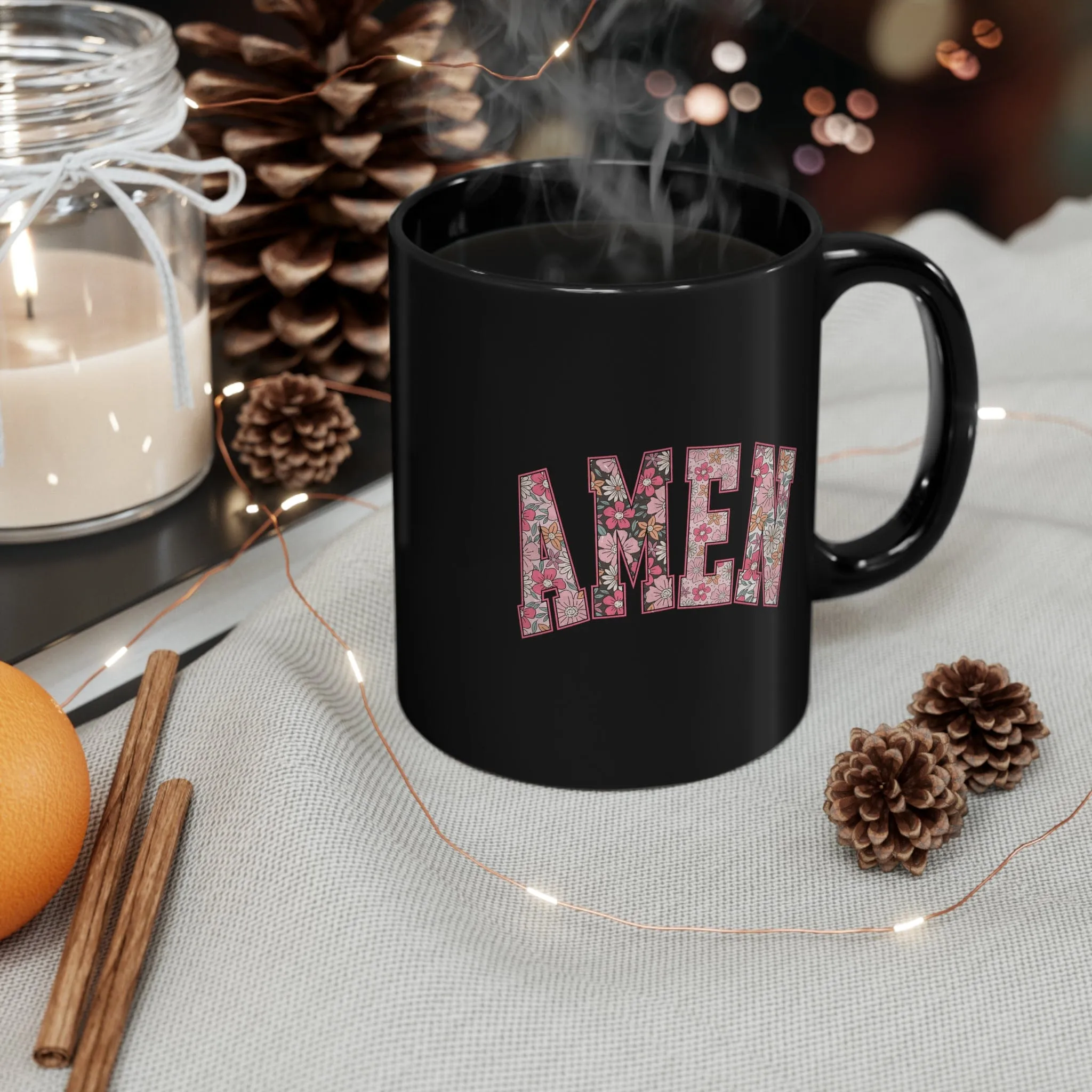 Amen 11oz Black Mug