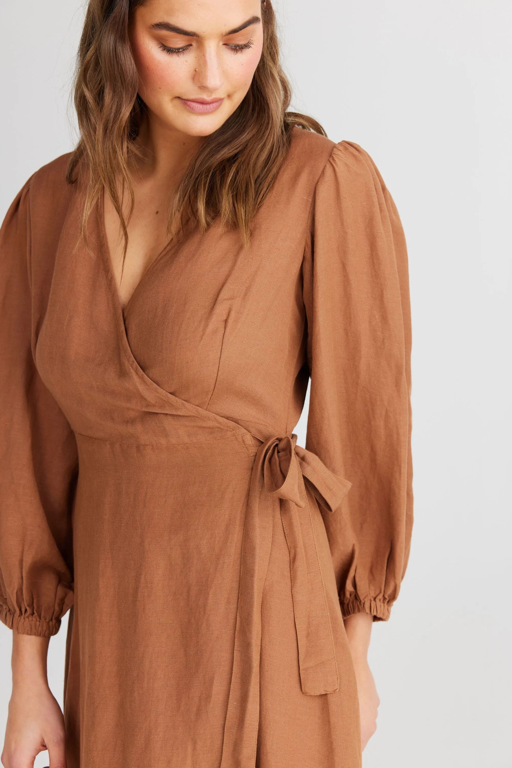 Amor Wrap Dress (Terracotta)