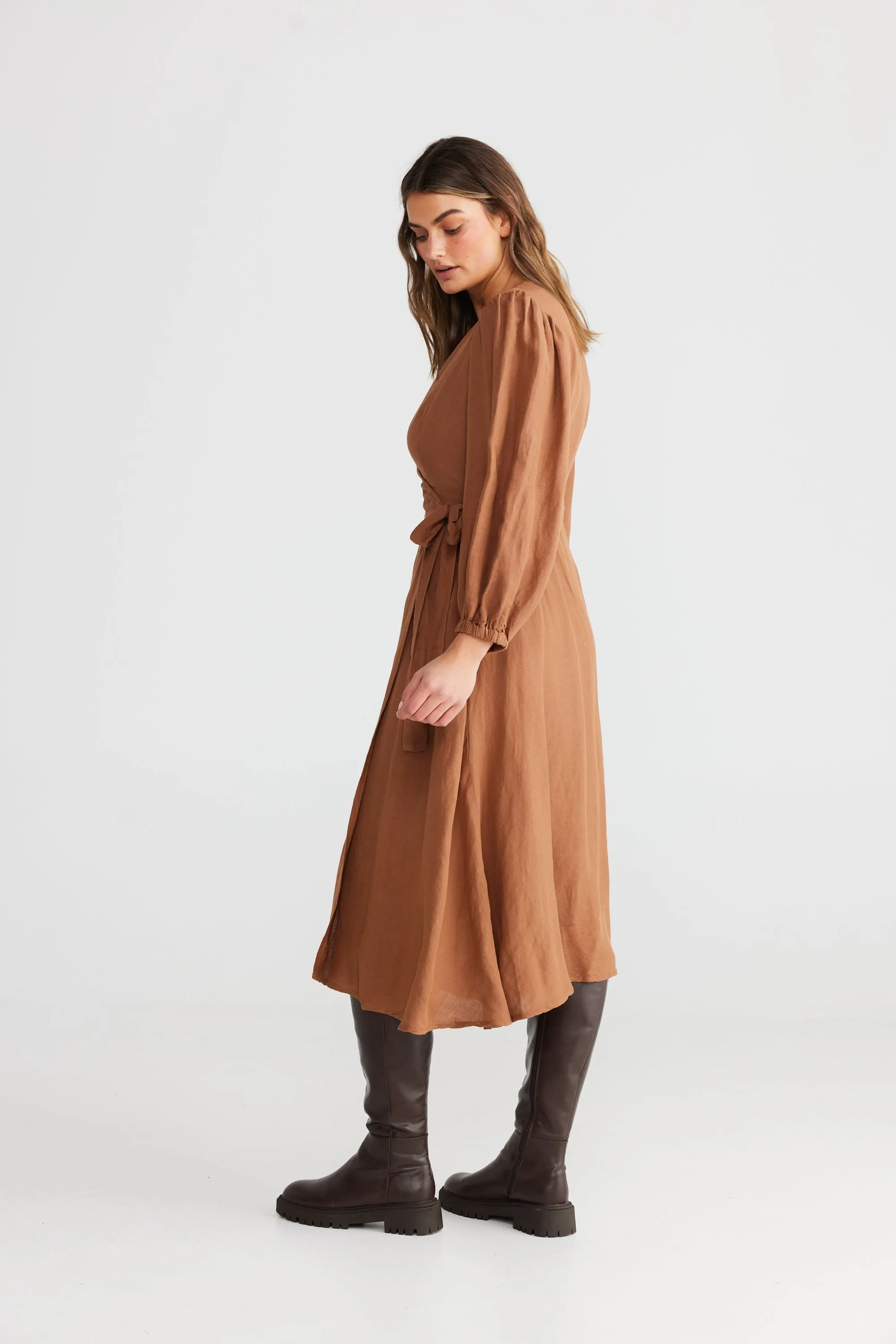 Amor Wrap Dress (Terracotta)