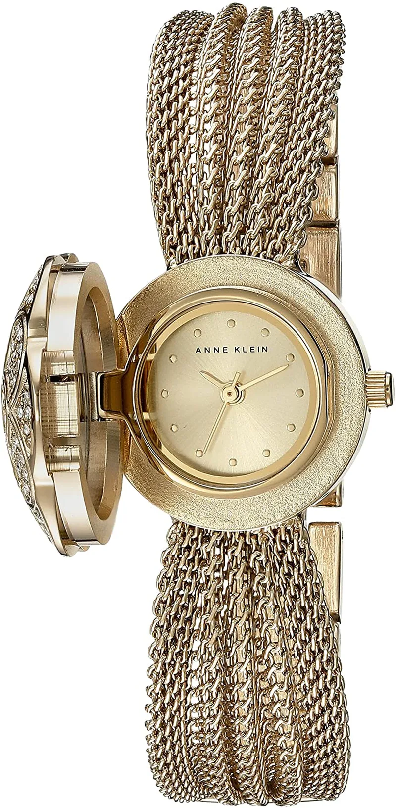 Anne Klein Women'S AK/1046CHCV Premium Crystal-Accented Watch