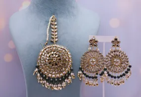 Anvi  Earrings With Tikka