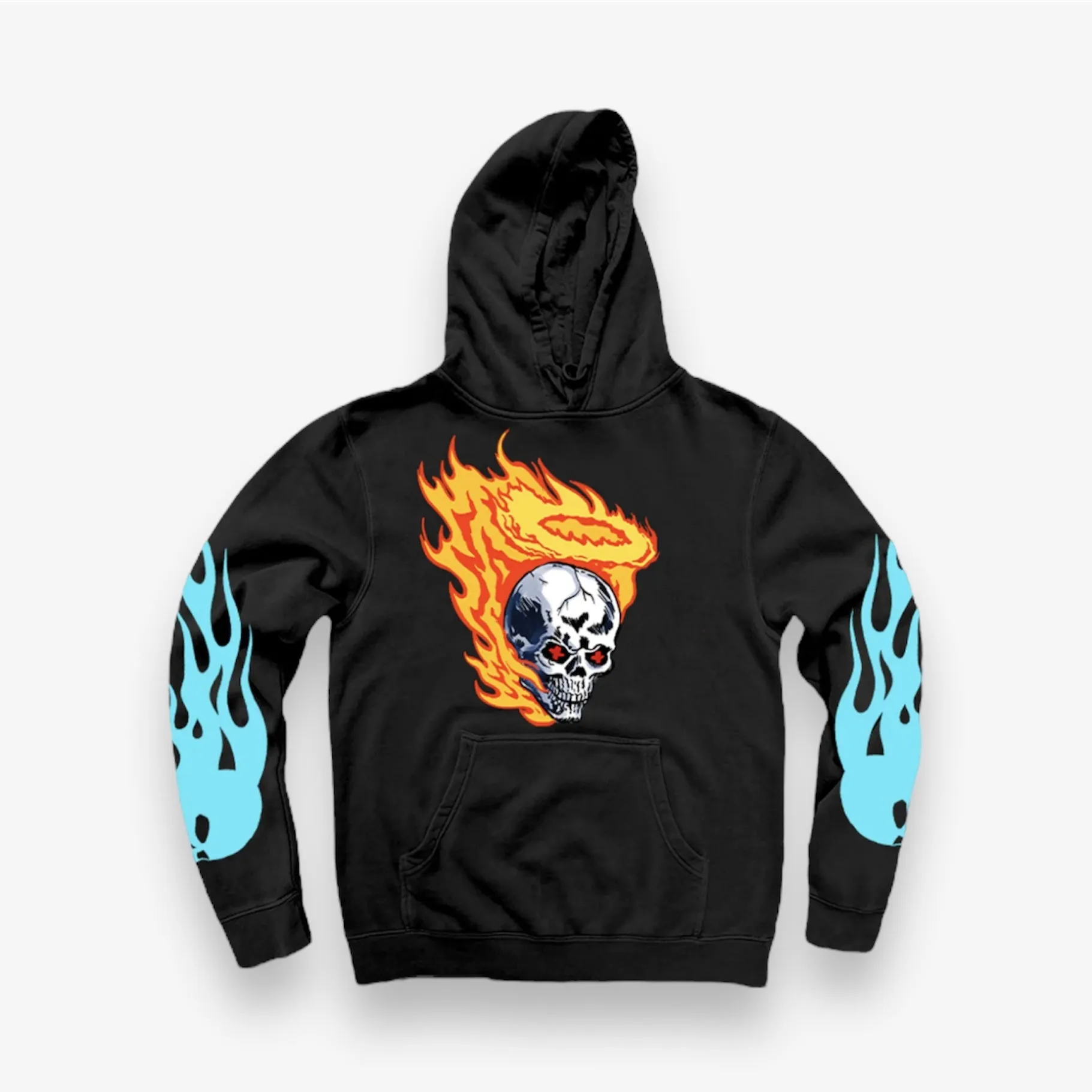 B Wood Ghost Riding Hoodie Black