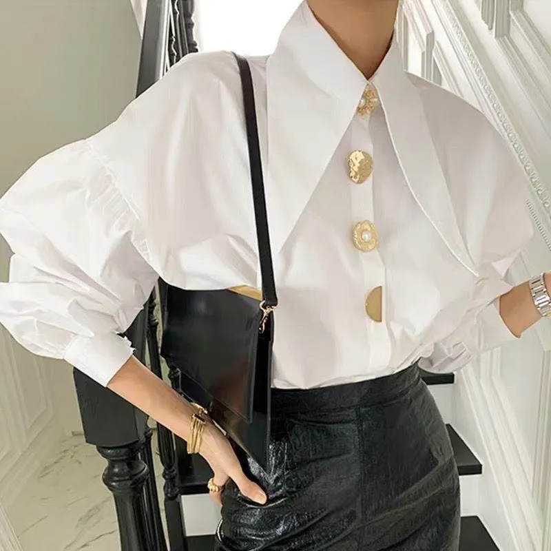 Beret Summer Statement Shirt in White