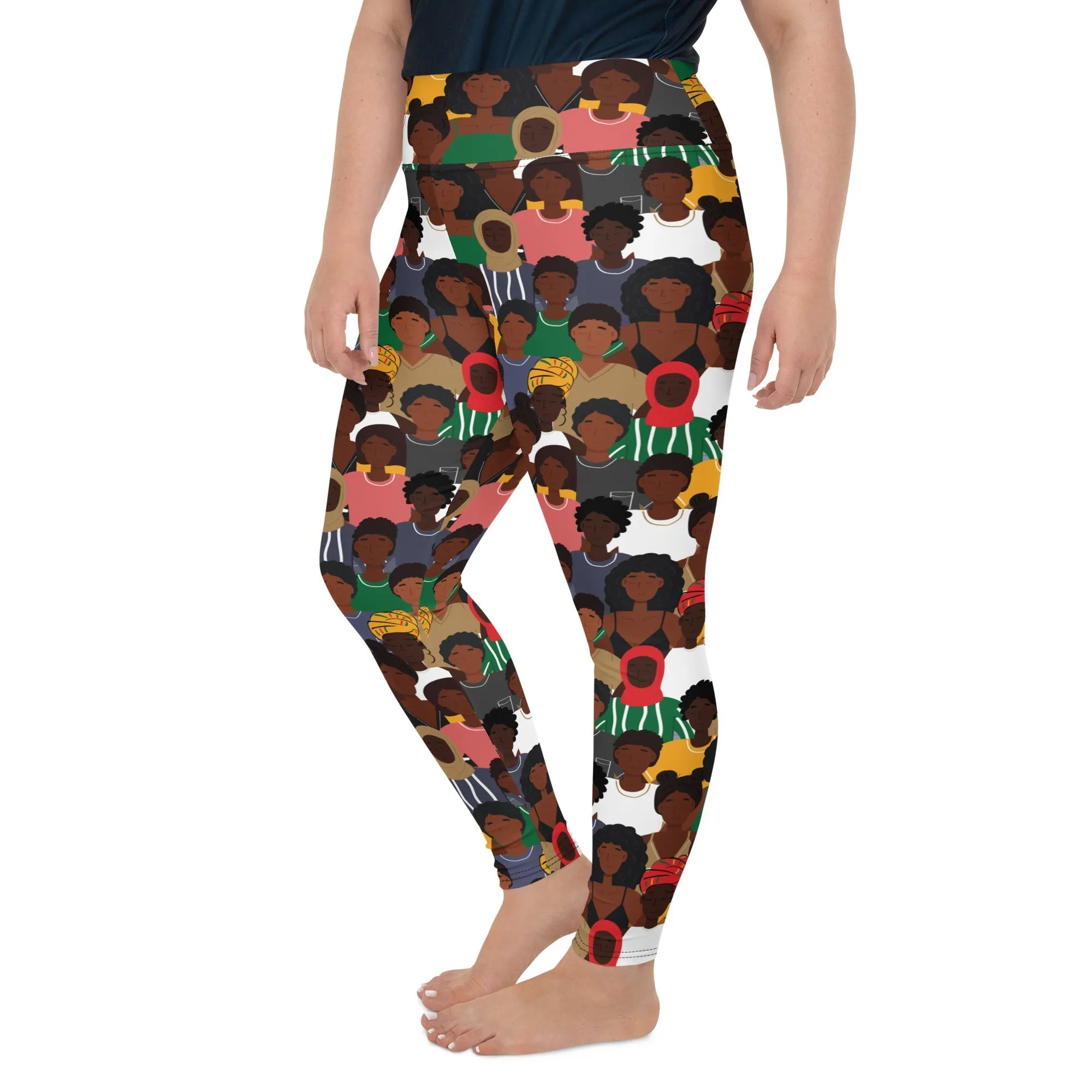 Black History Celebration Plus Size Leggings