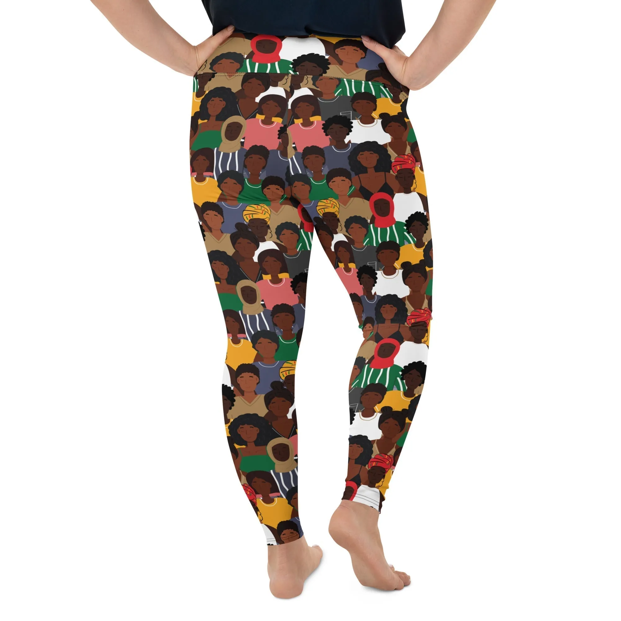 Black History Celebration Plus Size Leggings