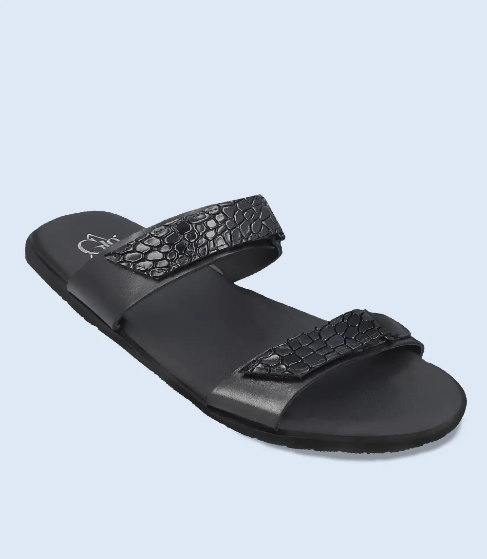 BM4984-BLACK-Men Slipper