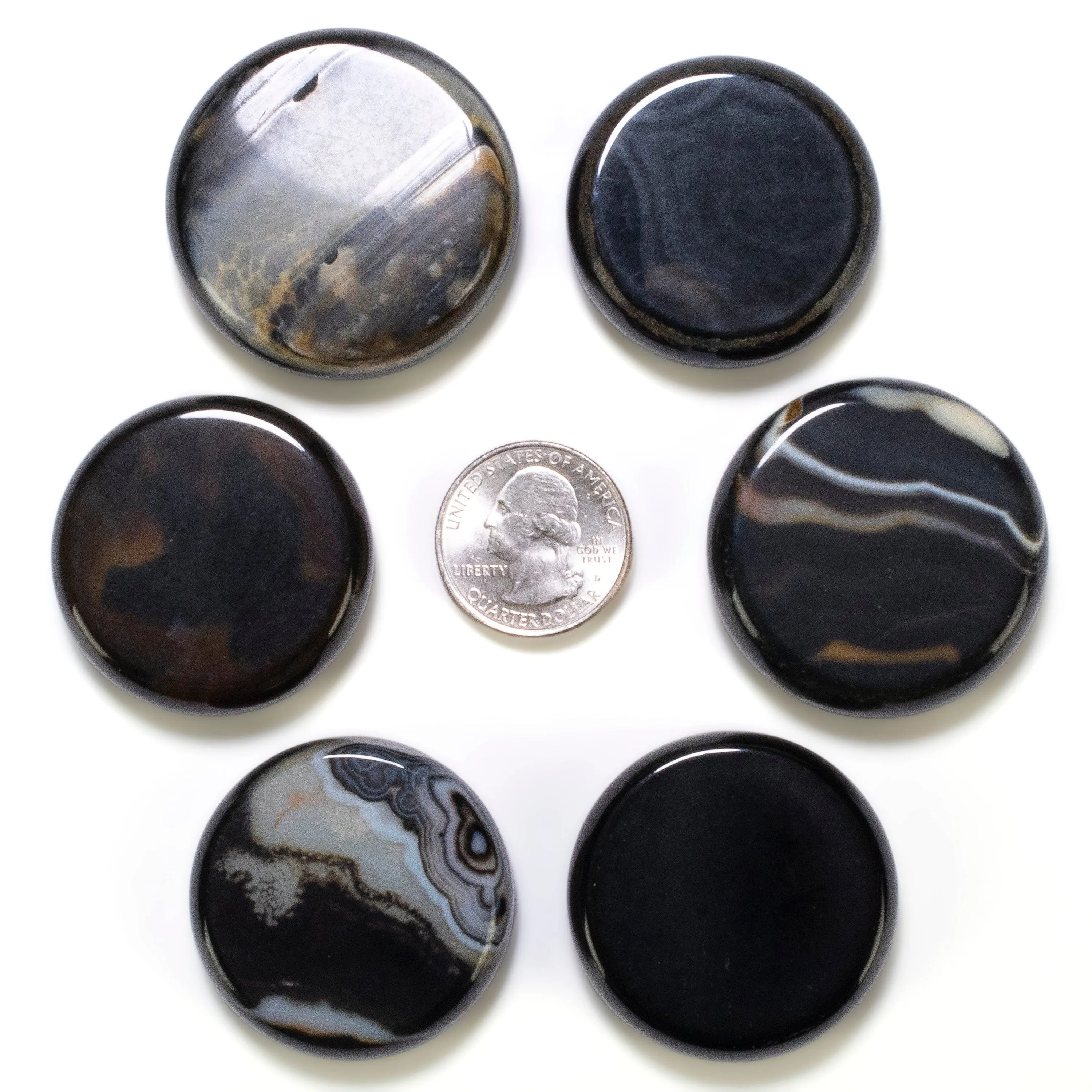 Brazilian Banded Agate Disc