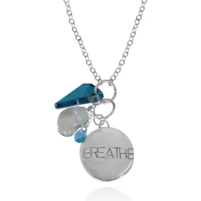 BREATHE Sterling Silver Necklace with various Charms