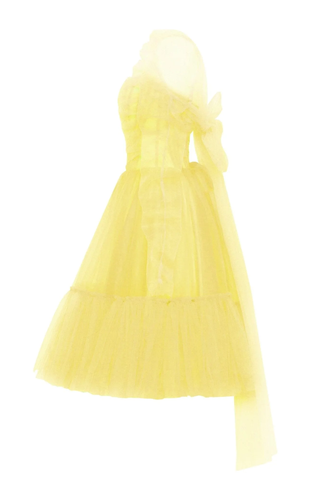 Bright Yellow tulle dress