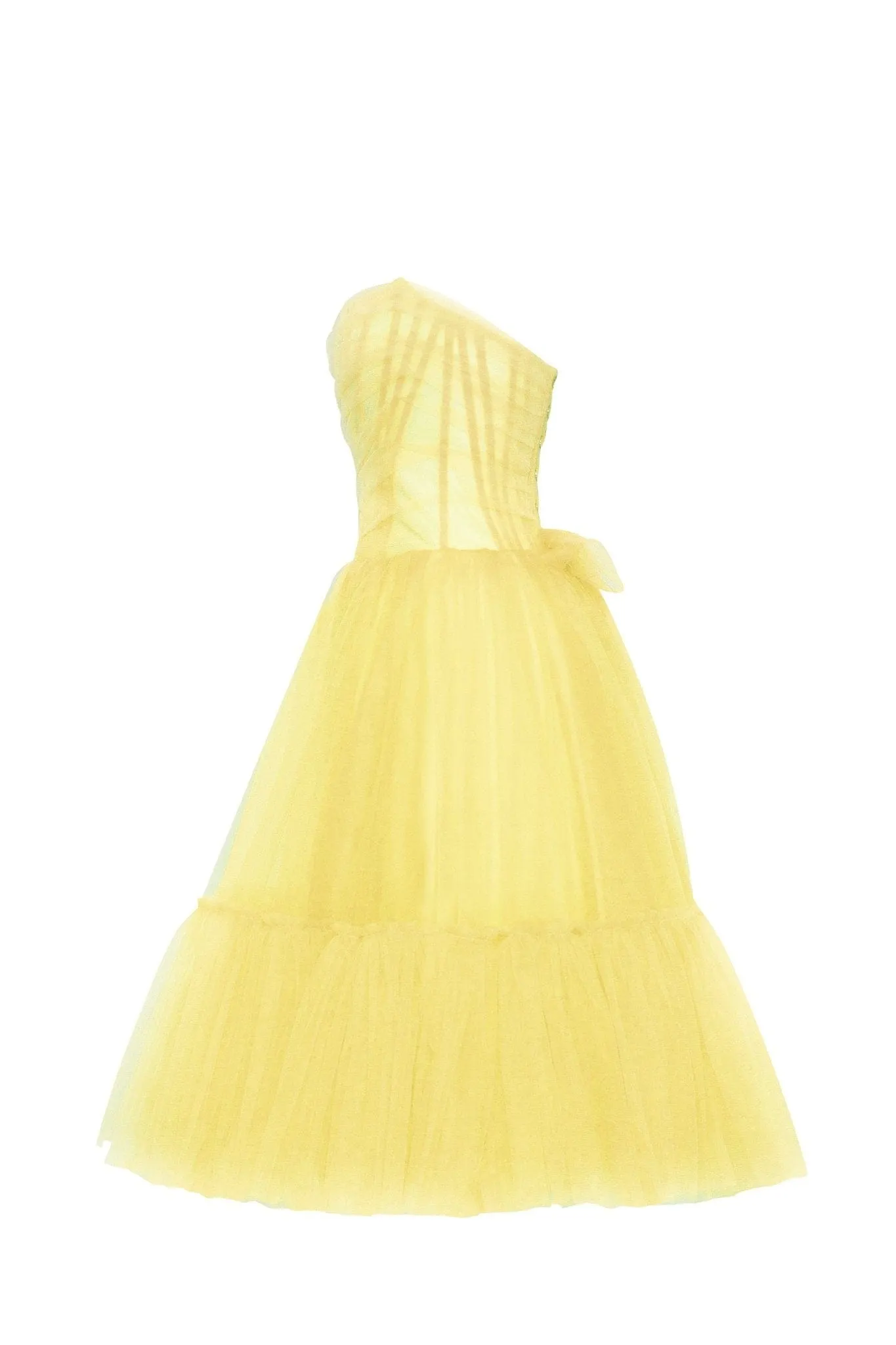 Bright Yellow tulle dress