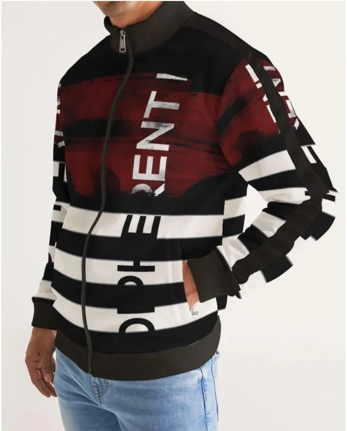 Brush Stripe French Terry Track Jacket