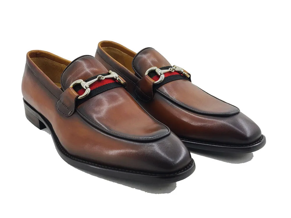 Burnished Calfskin Slip-On Loafer