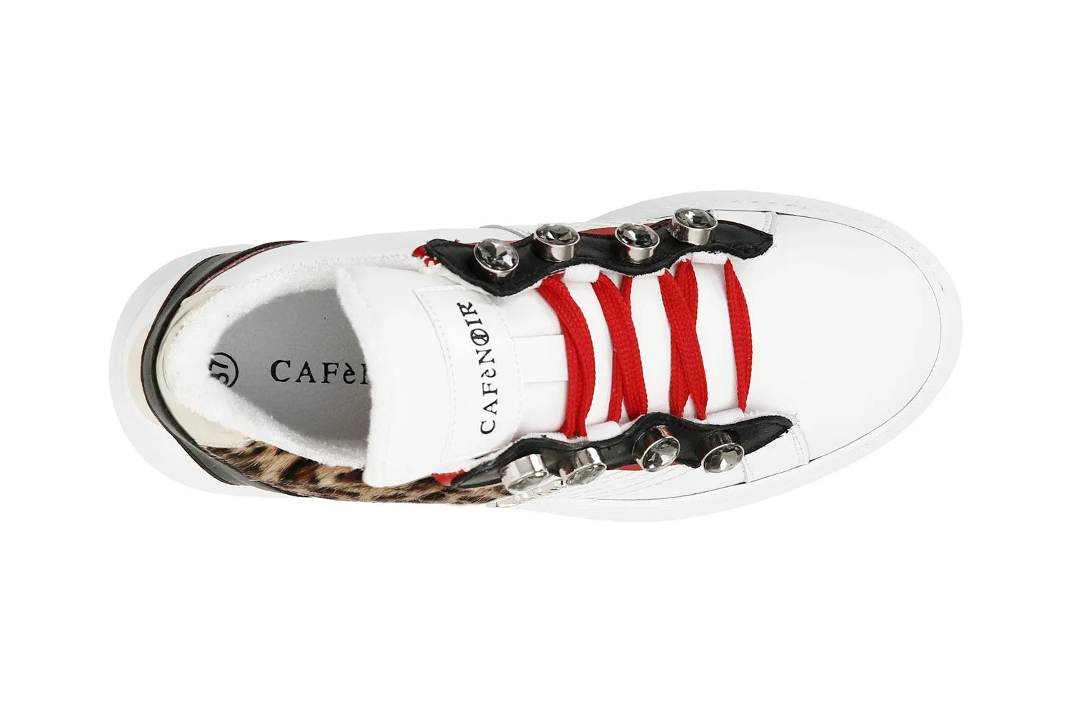 CafèNoir donna sneakers animalier e pelle