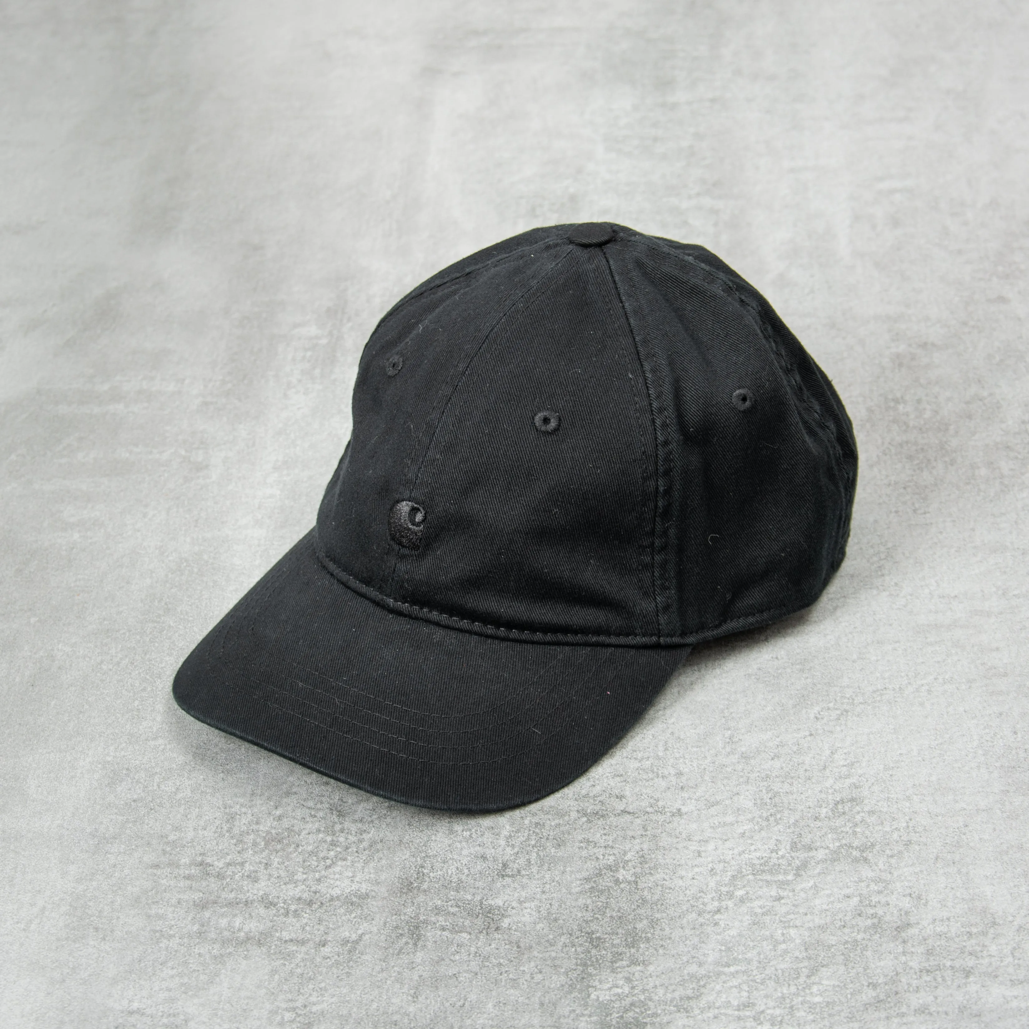 Carhartt WIP Madison Logo Cap - Black / Black