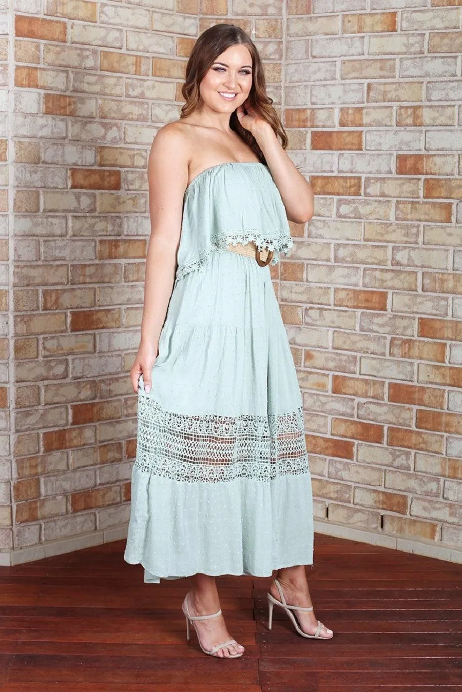 Casey Maxi Dress - Sage Green