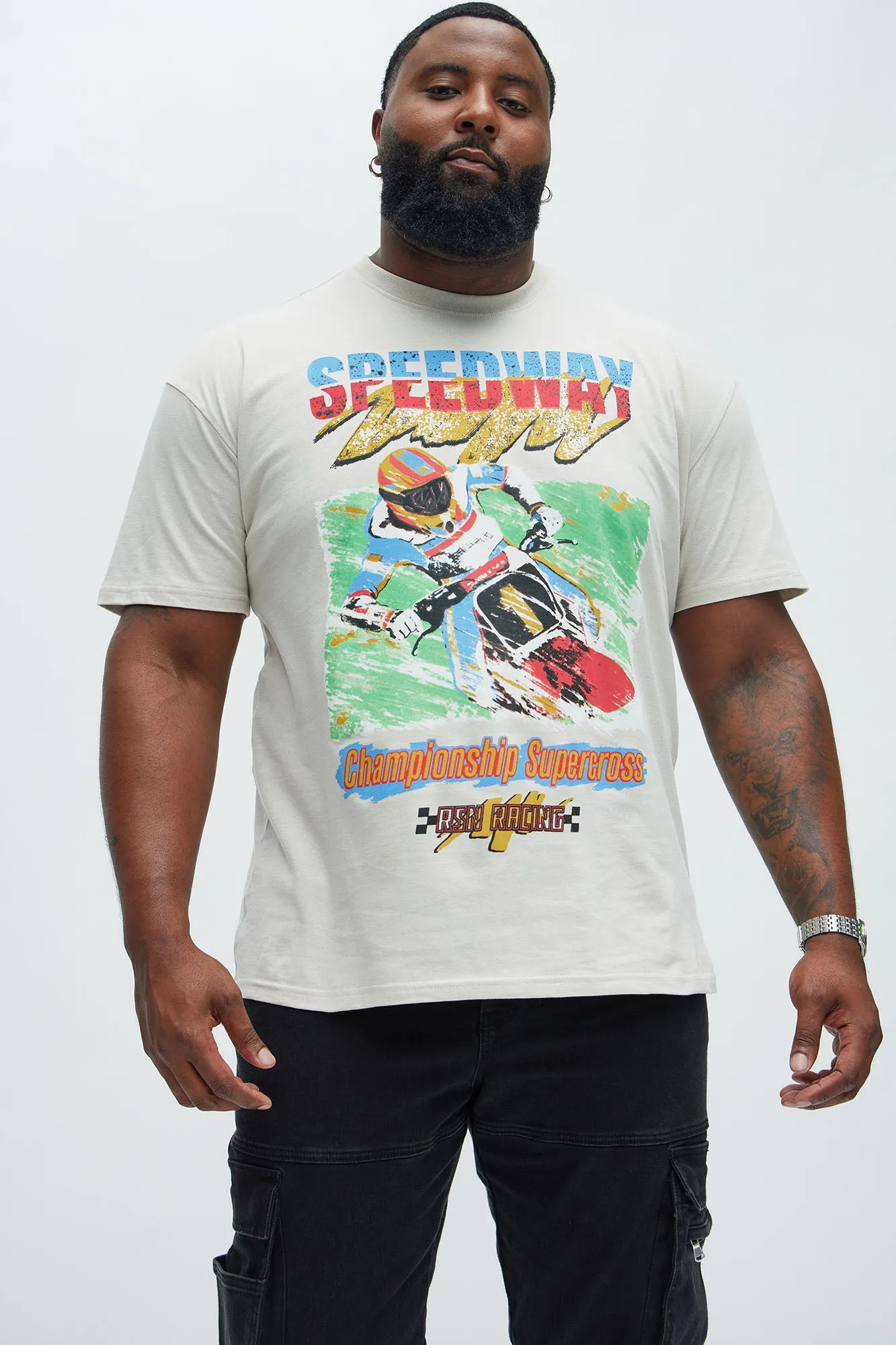 Championship Supercross Short Sleeve Tee - Khaki