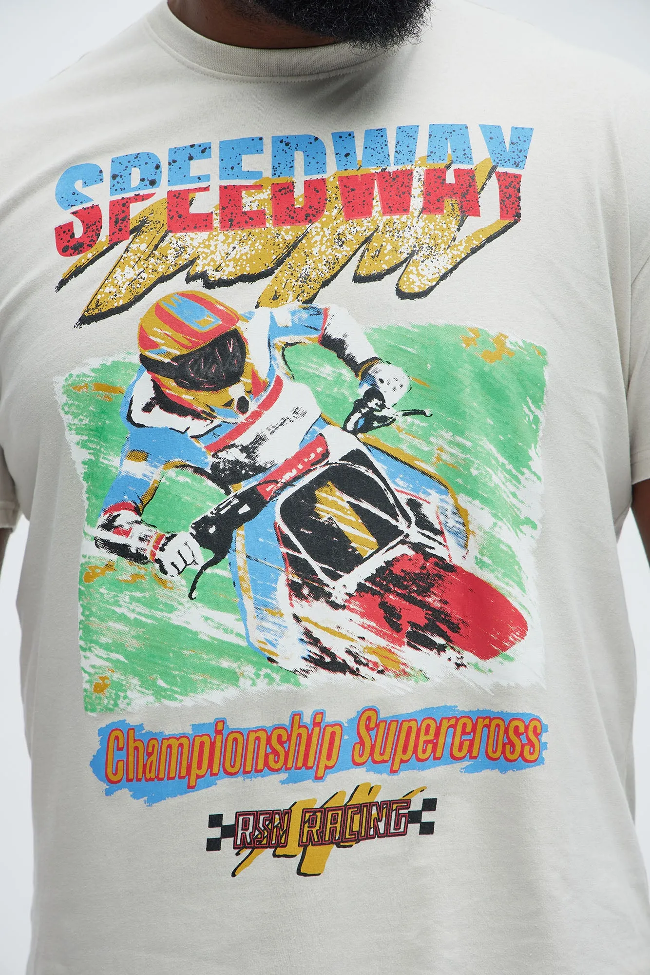 Championship Supercross Short Sleeve Tee - Khaki