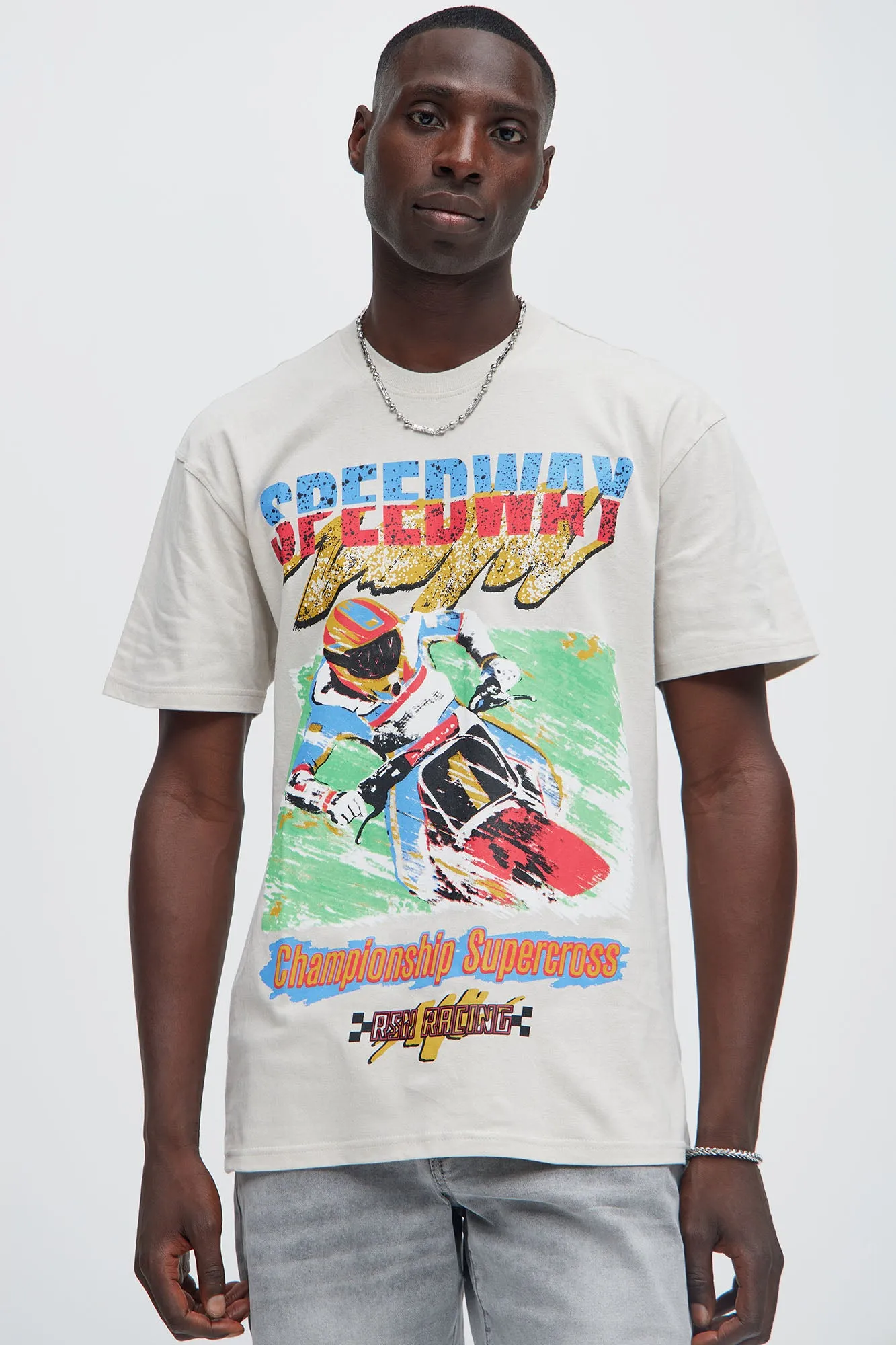 Championship Supercross Short Sleeve Tee - Khaki