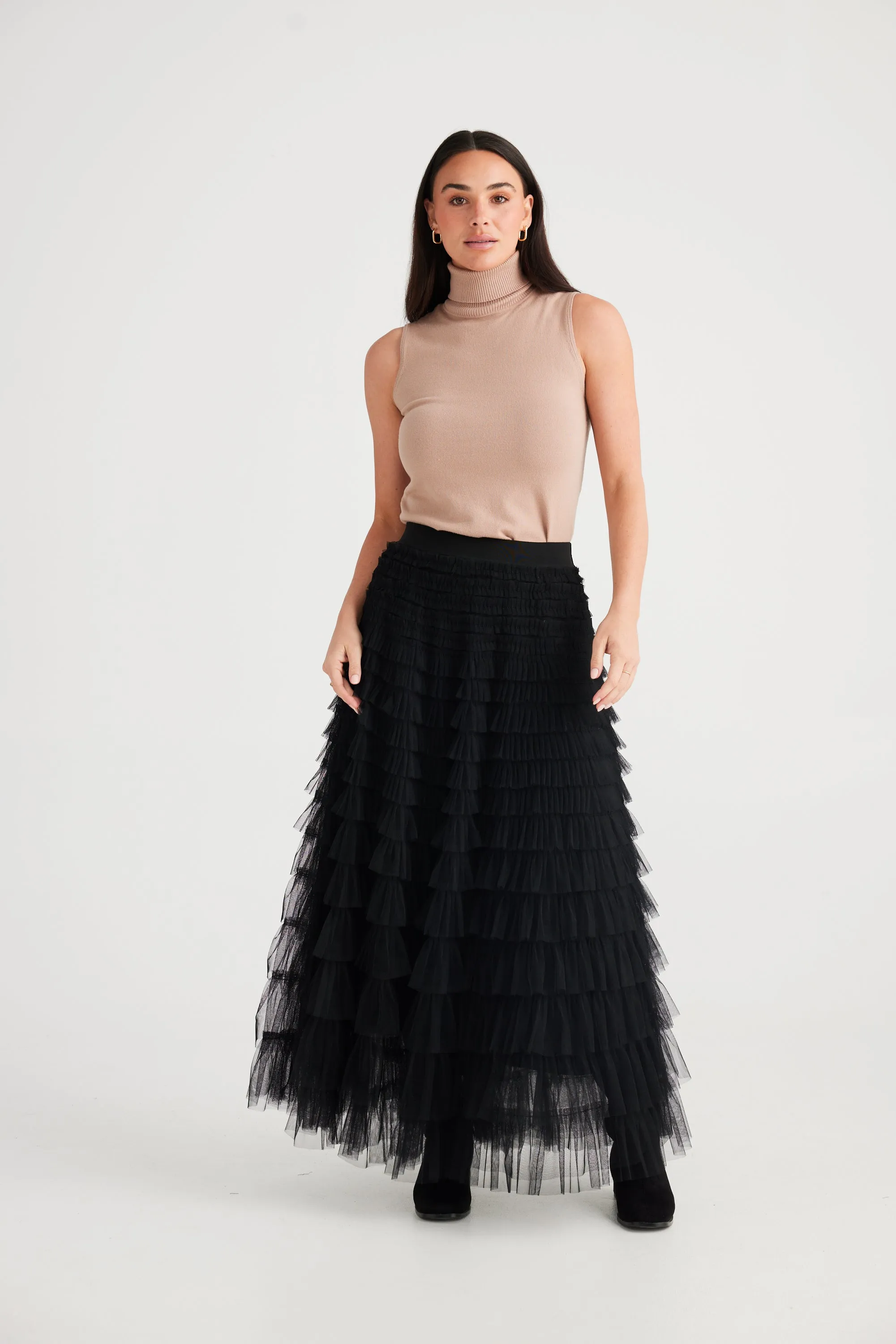 Chance Skirt - Black Tulle