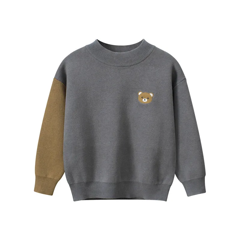 Children's Clothing Autumn and Winter Sweater Boys' Sweater Little Bear Clothes