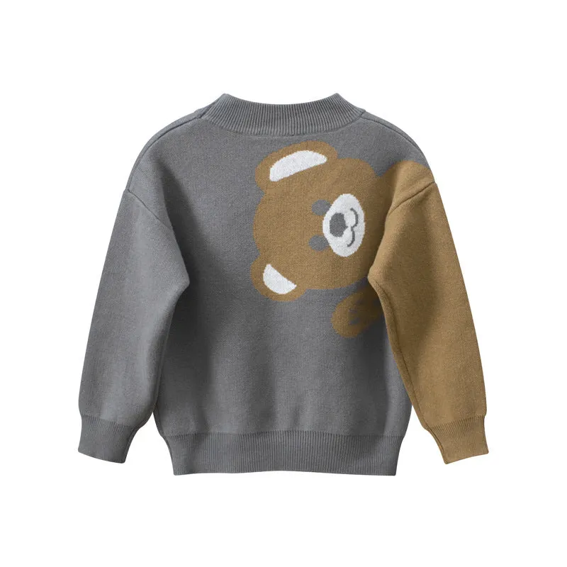 Children's Clothing Autumn and Winter Sweater Boys' Sweater Little Bear Clothes