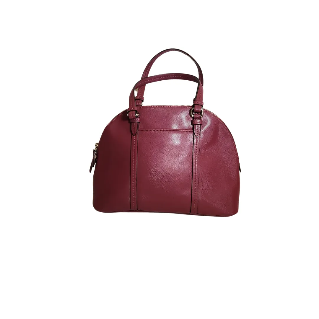 Coach Maroon Leather Dome Satchel | Gently Used |