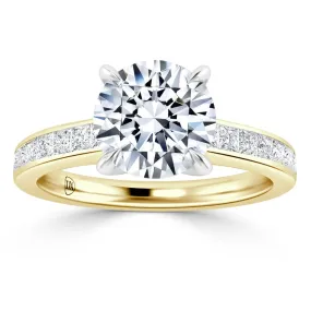 Crystal - 18ct Yellow Gold - Round