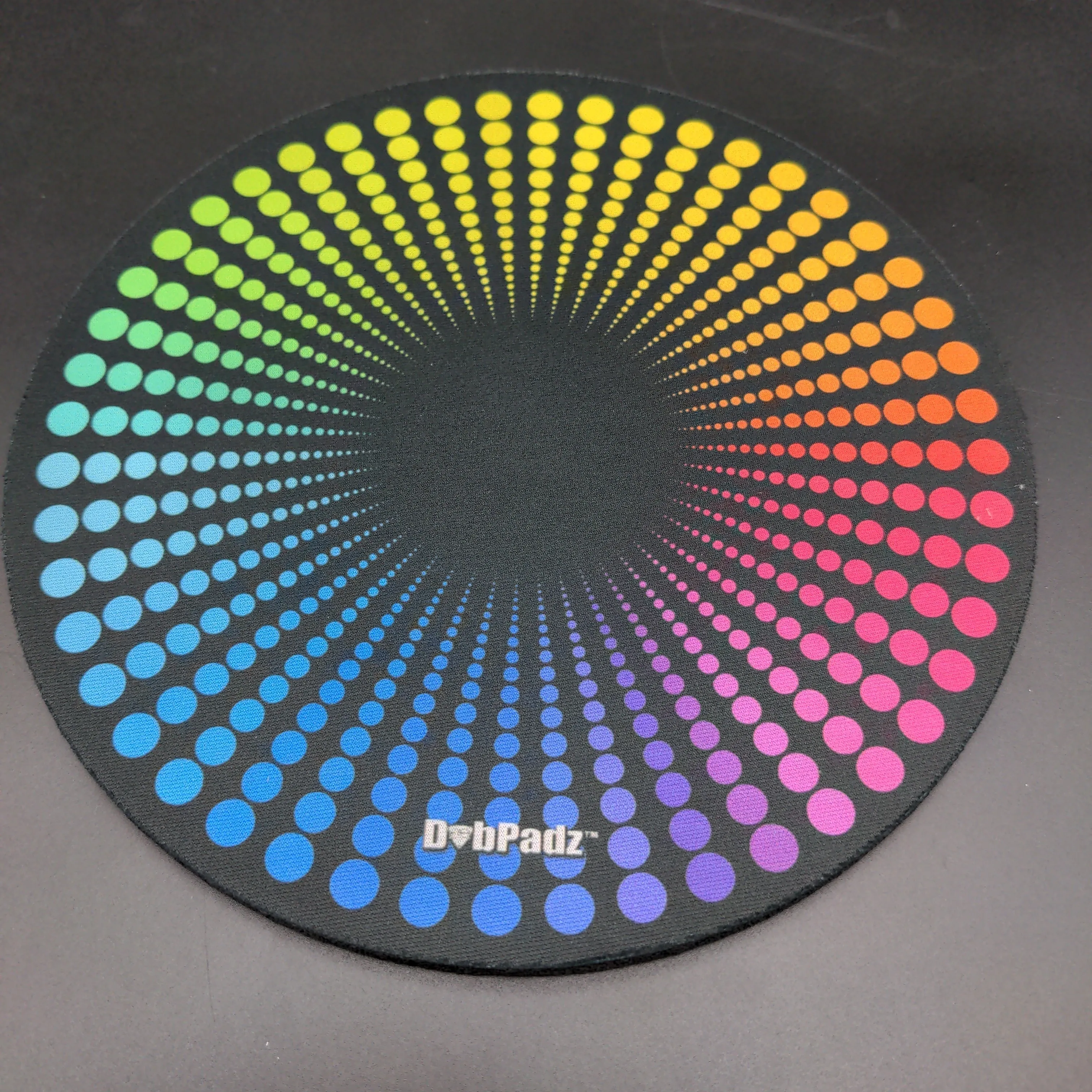 DabPadz Fabric Top Rubber Dab Mat | Disco Dots