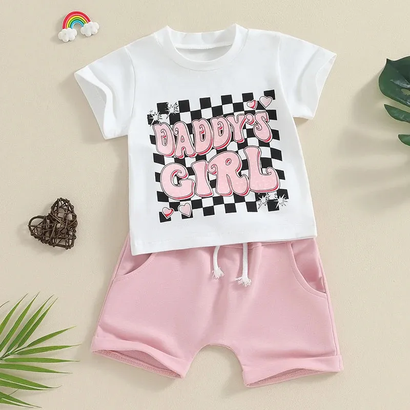 DADDY'S GIRL Checkers Summer Outfit