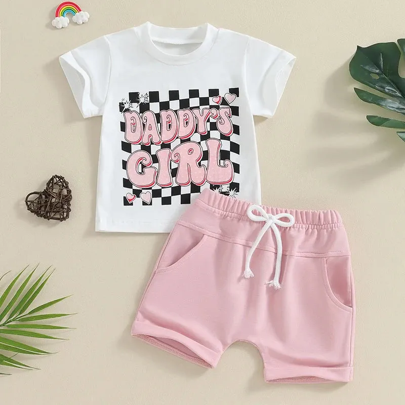 DADDY'S GIRL Checkers Summer Outfit