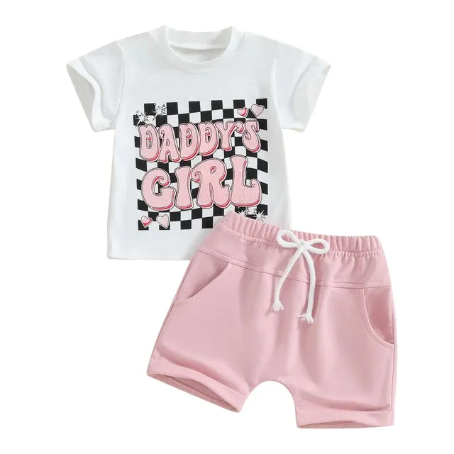 DADDY'S GIRL Checkers Summer Outfit