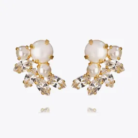 Electra Earring / Pearl   Crystal