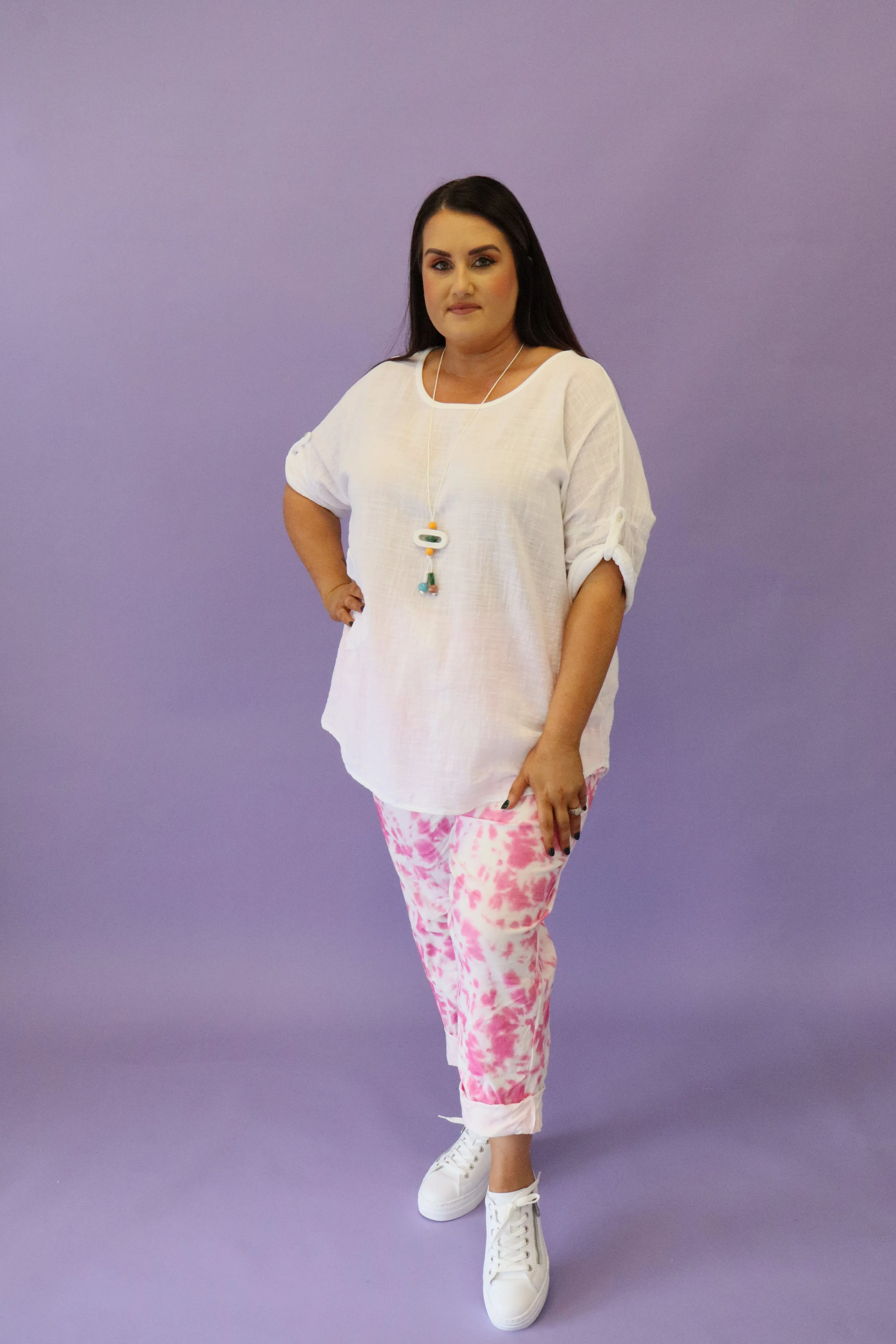 Elsie Cotton Top in White