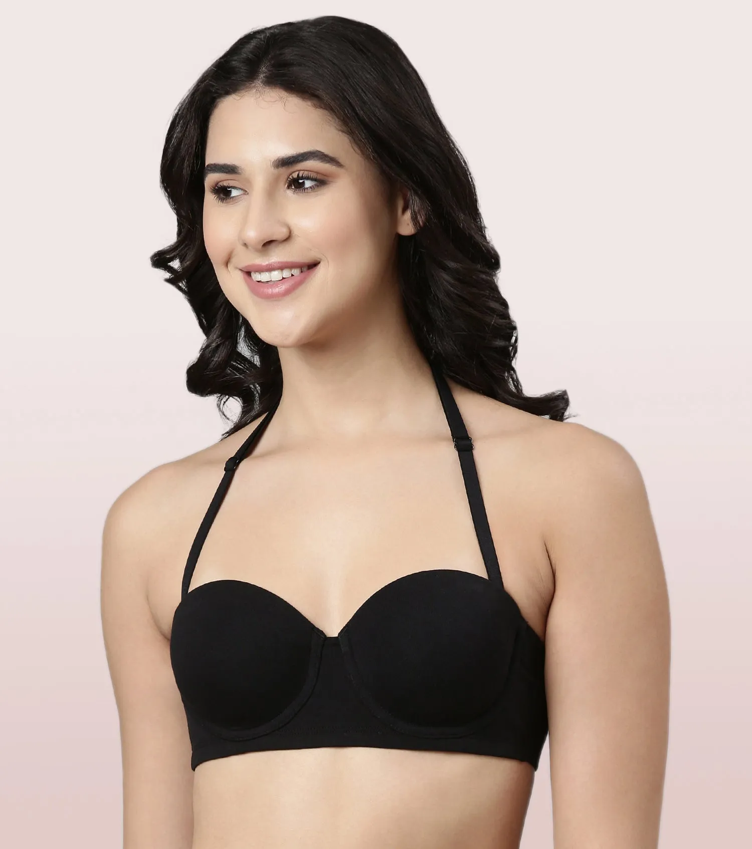 Enamor Multiway Bra For Women | High Coverage Cotton Strapless Bra For No Spill Coverage | A078Enamor Multiway Bra For Women | High Coverage Cotton Strapless Bra For No Spill Coverage | A078