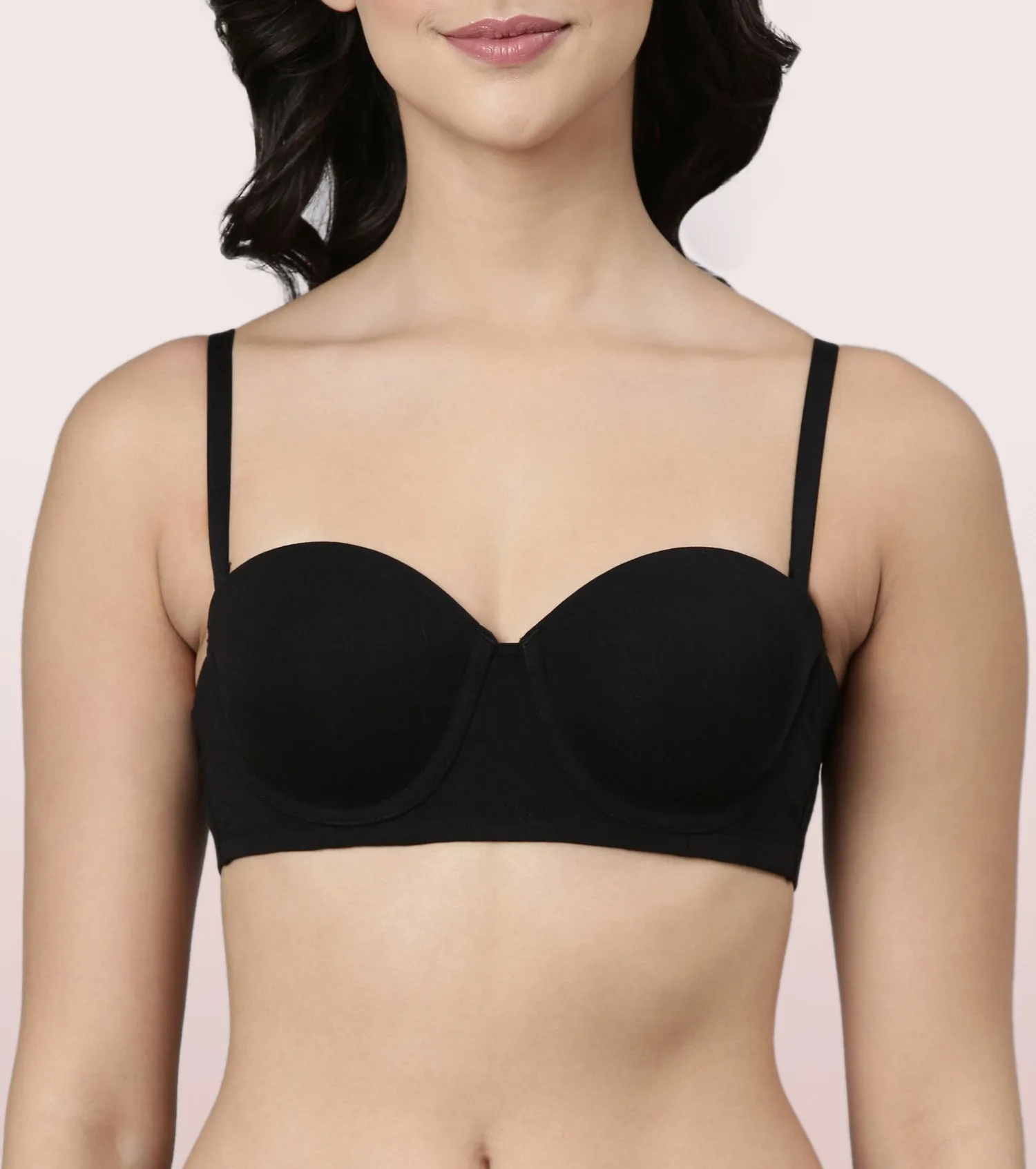 Enamor Multiway Bra For Women | High Coverage Cotton Strapless Bra For No Spill Coverage | A078Enamor Multiway Bra For Women | High Coverage Cotton Strapless Bra For No Spill Coverage | A078