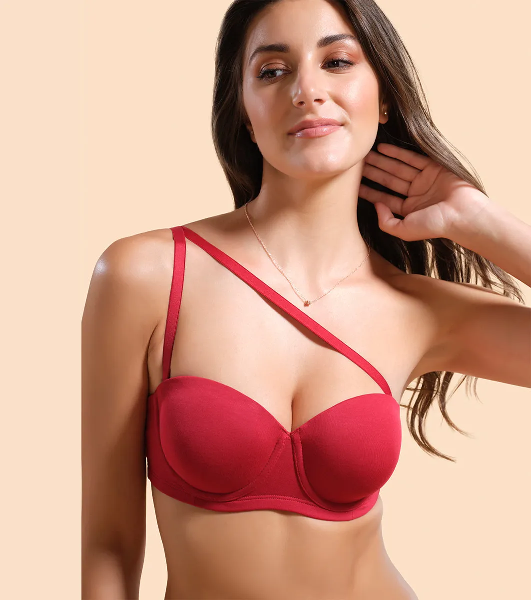 Enamor Multiway Bra For Women | High Coverage Cotton Strapless Bra For No Spill Coverage | A078Enamor Multiway Bra For Women | High Coverage Cotton Strapless Bra For No Spill Coverage | A078