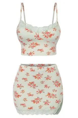 Ezma Floral 2 Piece Skirt Set