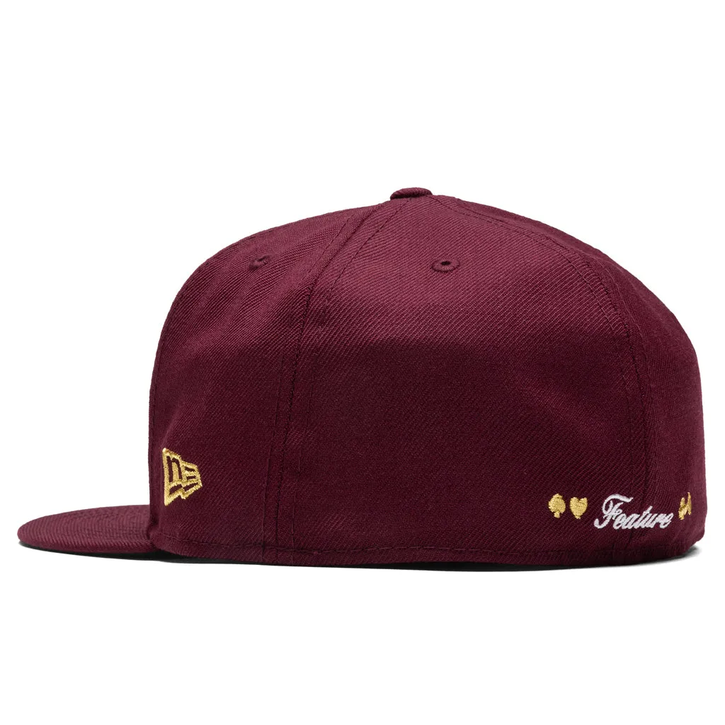 Feature x New Era Plaza Chapter Fitted Cap - Maroon